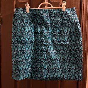 Hatley Blue Mini Pencil Skirt for Casual Resort Wear